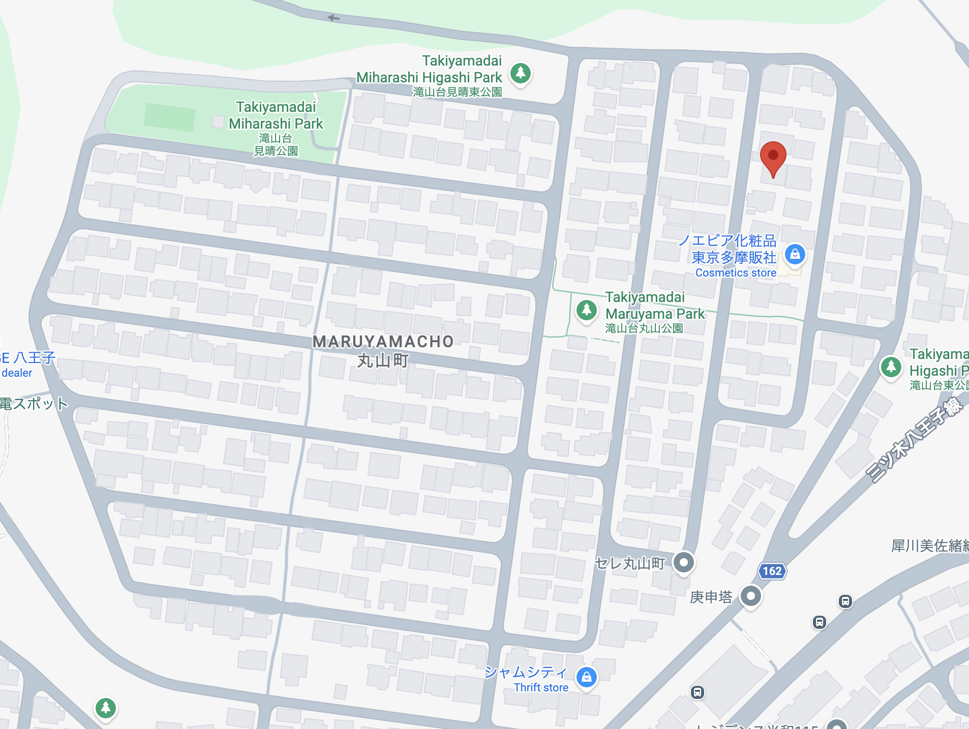 Google Maps showing the inaccurate pin from the listing